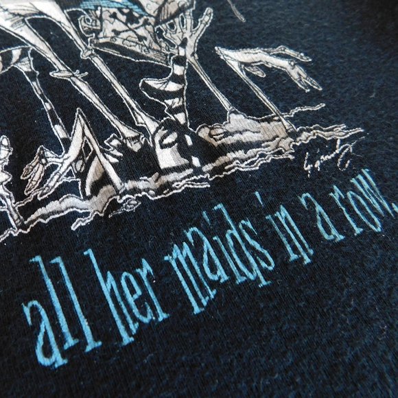 Rare Gris Grimly Wicked Nursery Rhyme Mistress Mary Hot Topic style goth T shirt - Picture 5 of 15